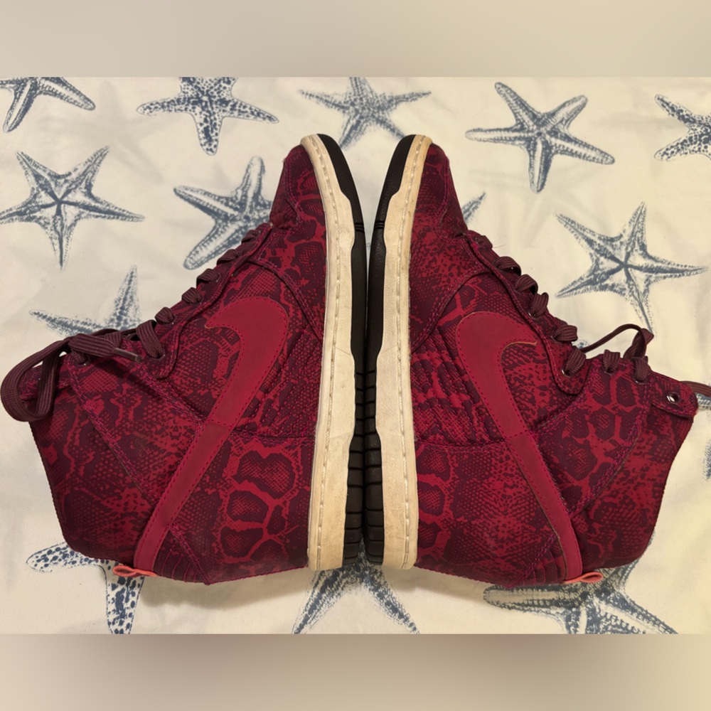 Nike Dunk Sky High Hidden Wedge Heel Python/Snake… - image 5